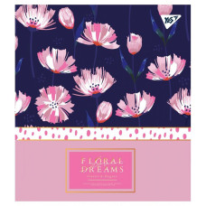 Зошит уч. "YES" 48арк.== /765290/ "Floral dreams" фольга золото+софт-тач+УФ-виб. (5/100)