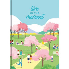 Блокнот А5/176арк "Рюкзачок" /ТП-2/ "LIVE  IN THE  MOMENT" # тв/лам. обкл., 60г/м2, мікс (1/12)