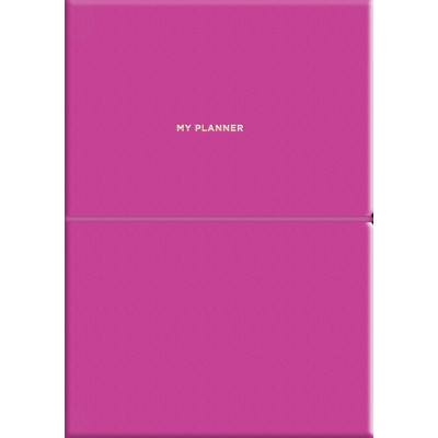 Планер А5/208 стор. недат."Genius" /A5-7105Pink/ обкл.поліуретан, крем блок, 80г/м2 "Pink" (1/12)