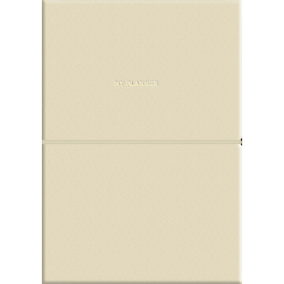 Планер А5/208 стор. недат."Genius" /A5-7106Capuccino/ обкл.поліуретан, крем блок, 80г/м2 "Capuccino" (1/12)
