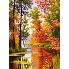 Алмазна мозаїка "Go to art" /178886/ "Яскрава осінь" 30*40 см 