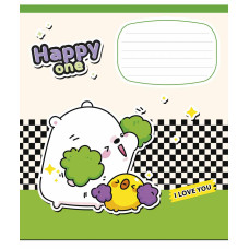 Зошит уч. "Школярик" 12арк.# /3532K/ "Happy one " виб.УФ-лак (дівчинка) (30/300)