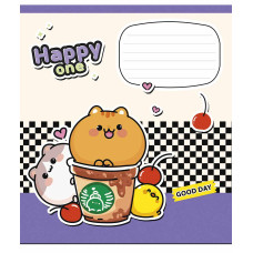 Зошит уч. "Школярик" 12арк.# /3532K/ "Happy one " виб.УФ-лак (дівчинка) (30/300)