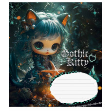 Зошит уч. "Школярик" 12арк.==/3531L/ "Gothic cats " виб.УФ-лак (дівчинка) (30/300)
