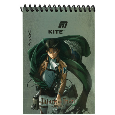 Скетчбук А6/48арк. "Kite" /AT26-196/ пласт. спіраль Attack on Titan Season 1-3 (1/20)