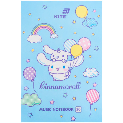 Зошит для нот А4/20арк "Kite" /CR26-404/ Cinnamoroll (1/10)