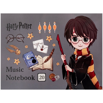 Зошит для нот А5/20арк "Kite" /HP26-405/ Harry Potter (1/10)