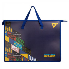 Папка-портфель на блискавці А3 "Yes" /492200/ "Stand with Ukraine" з ткан. ручк. (1/24/48) Папка-портфель на блискавці А3 "Yes" /492200/ "Stand with Ukraine" з ткан. ручк. (1/24/48)