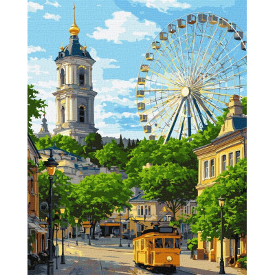 Картина за номерами "Ідейка" /KHO6472/ "Колесо і дзвіниця" 40*50см