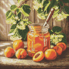 Алмазна мозаїка "Ідейка" /AMO20515/ "Солодкий запас абрикос" 40*40см