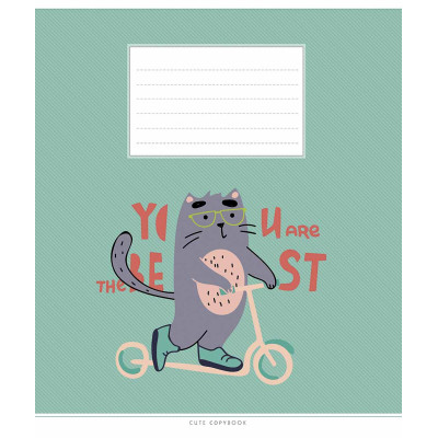 Зошит уч. "Школярик" 18арк.# /3212K/ "Cute copybook" виб.УФ-лак (нейт) (25/250)
