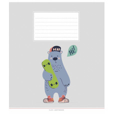 Зошит уч. "Школярик" 18арк.# /3212K/ "Cute copybook" виб.УФ-лак (нейт) (25/250)