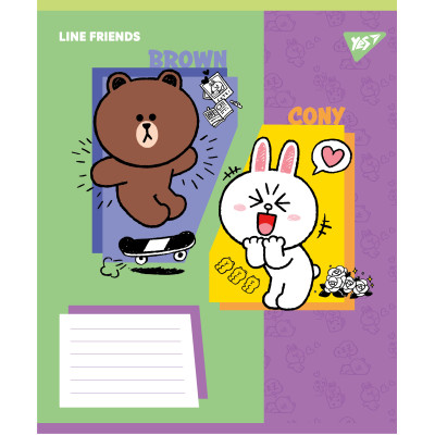 Зошит уч. "YES" 12арк.== /767639/ "Line Friends Funny" (25/500)