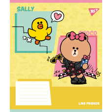Зошит уч. "YES" 18арк.# /767641/ "Line Friends Funny" (25/400)
