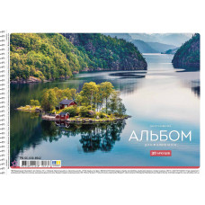 Альбом для малювання "Star" А4/30арк./PB-SC-030-8562/ спіраль, 100г/м2, УФ-лак (9/81)
