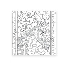 Розмальовка-Антистрес 20*20 см/20стор "SANTI" /742909/ "Єдиноріг" (1/100)