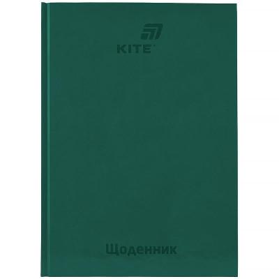 Щоденник шкільний "Kite" /K26-262-13/ тверда обкл., зелений (1/20)