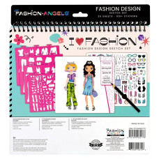 Набір для творчості 26,5*24см/40арк /2531/ "Створи модний образ Fashion Angels" наліпки 1арк.+ трафарет 4арк.,диз.папір 4арк. (1/12)
