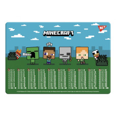 Підкладка настільна 29*42см "YES" /492261/ "Minecraft. Boom" (таблиця множення)  (1/10/200)