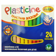 Пластилін "CLASS" "Чисті руки" 24кол. /7629C/ 400г. восковий (1/30)