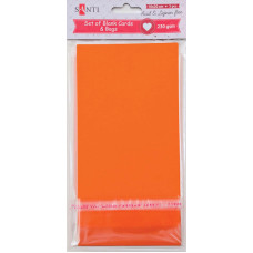 Заготовка для листівок "SANTI" /952294/ 10*20 см 5шт.,оранж.,230г/м2 (1/100)