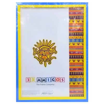 Фоторамка 21*30 "33 Amigos" /2130-1611-50U/ жовто-блакитна, багет 1611 плоский (1/46)
