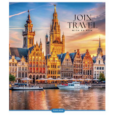 Зошит уч. "Школярик" 60арк.# /3680K/ "Join Travel" УФ-лак (нейт) (10/80)