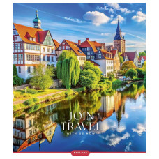 Зошит уч. "Школярик" 96арк.== /3680L/ "Join Travel" УФ-лак (нейт) (5/50)