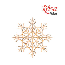 Заготовка "Rosa Talent" "Сніжинка 4" /192/ 4шт, фанера, 10см Заготовка "Rosa Talent" "Сніжинка 4" /192/ 4шт, фанера, 10см