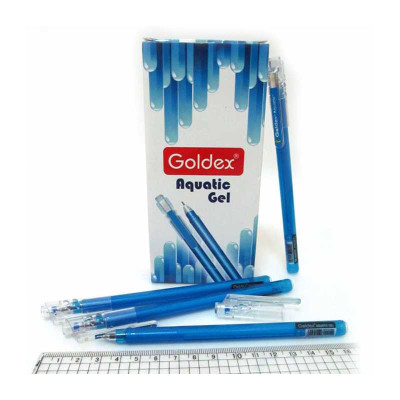 STOCK Ручка гелева "Goldex" "AQUATIC GEL" 881, 0,6мм, синя (12/120)