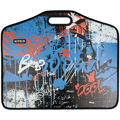Портфель на липучках, 1 від., A3 "Kite" /K22-208-02/ "Street Style" (1/18/36)