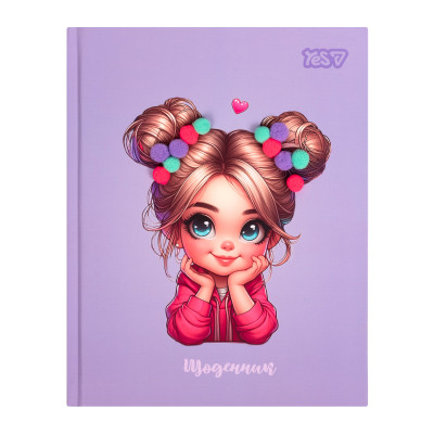 Щоденник шкільний "Yes" /911710/  твердий Cute Girl (1/20)