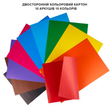 Картон кольоровий А4/10арк "YES" /955493/ Stumble Guys двосторонній папка (1/100)