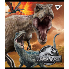 Зошит уч. "YES" 18арк.# /765316/ "Jurassic World" Ірідіум+гібрід.виб.лак (10/200)