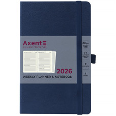 Щотижневик "Axent" 2026 /8505-26-02-A/ Partner Strong, 125*195, синій (1/12)