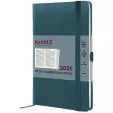 Щотижневик "Axent" 2026 /8505-26-63-A/ Partner Strong, 125*195, лазурний (1/12)