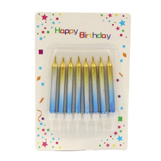 Набір свічок для торту "JO" /DSCN9345/ "Happy birthday" 8шт., блістер (1/36)