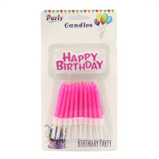 Набір свічок для торту "JO" /DSCN9350/ "Happy birthday" 10шт., блістер (1/12) Набір свічок для торту "JO" /DSCN9350/ "Happy birthday" 10шт., блістер (1/12)