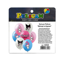 Кульки повітряні "Pelican" /828528/ 12"(30сm) "Друзі Kuromi Куромі" 1-стор. 10шт