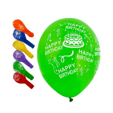 Кульки повітряні "Pelican" /824024/ латексні 12"(30сm) "Happy Birthday. Тортик" 5-стор 50шт Кульки повітряні "Pelican" /824024/ латексні 12"(30сm) "Happy Birthday. Тортик" 5-стор 50шт