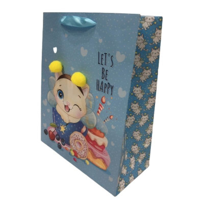 Пакет подарунковий "Art studio of Happines" 35х37х12см /GB-21126/ (10)