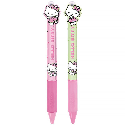 Ручка кулькова автомат "Kite" /HK26-393/ з фігуркою Hello Kitty синя (36/1296)