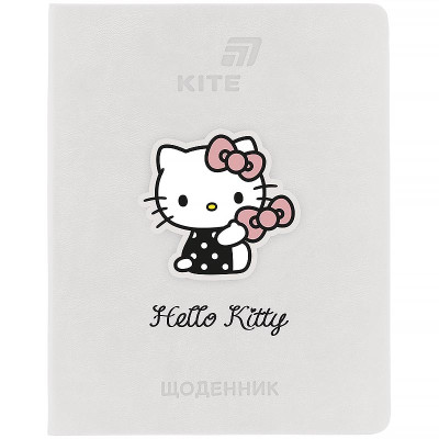 Щоденник шкільний "Kite" /HK26-264-1/  тверда обкл. PU, Hello Kitty (1/18)