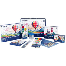 Набір для творчості "Kite" /K-S02/ Classic: фломастери, кол.олівці, акварель, гуаш, пластилін, пензлики, альбом (1/7)