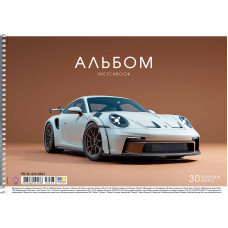Альбом для малювання "Star" А4/30арк./PB-SC-030-8563/ спіраль, 100г/м2, УФ-лак (9/81)