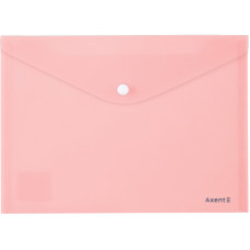 Папка-конверт на кнопці А5 "Axent" /1522-10-A/ Pastelini, рожева (12/360)