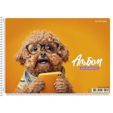 Альбом для малювання "Star" А4/20арк./PB-SC-020-8502/ спіраль, 100г/м2, виб.УФ-лак (9/108)