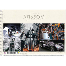 Альбом для малювання "Star" А4/20арк./PB-SC-020-8568/ спіраль, 100г/м2, УФ-лак (9/108)