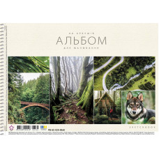 Альбом для малювання "Star" А4/20арк./PB-SC-020-8568/ спіраль, 100г/м2, УФ-лак (9/108)