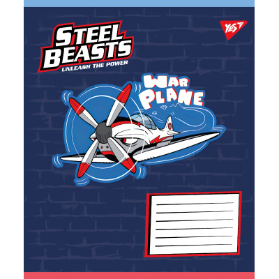 Зошит уч. "YES" 12арк.# /767709/ "Steel Beasts" (25/500)